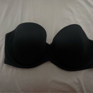 Cacique Black strapless bra with detachable straps